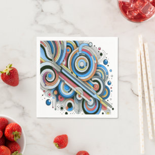 Serviette En Papier Toutes les couleurs Rainbow Palette Artdesign T-sh