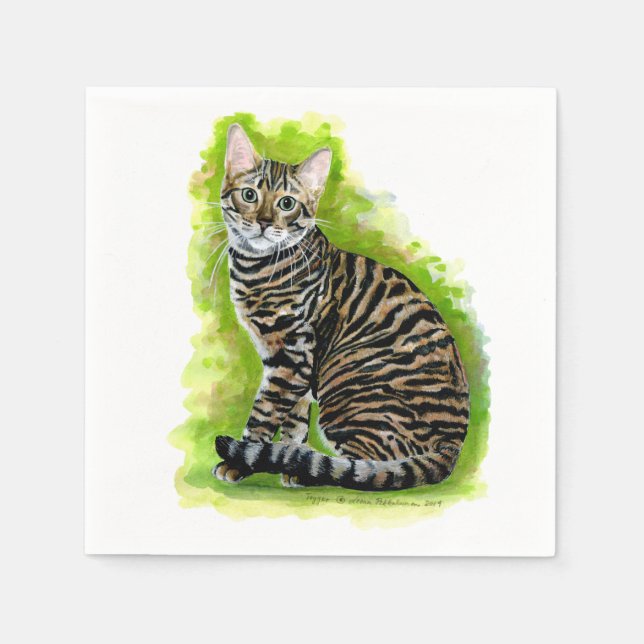 Serviette En Papier Toyger (Devant)