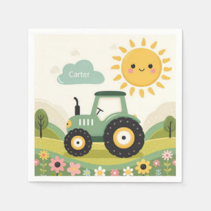 Serviette En Papier Tracteur/exploitation agricole personnalisé