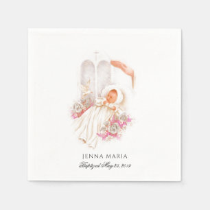 Serviette En Papier Traditionnel religieux de baptême de baptême de