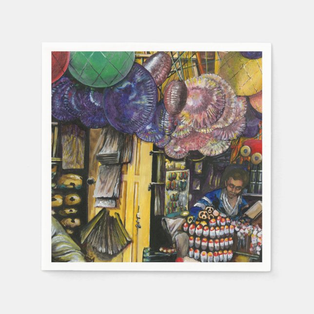 Serviette En Papier Traditions du commerce ancien, Jérusalem (Devant)