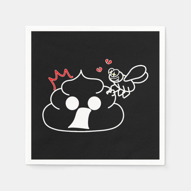 Serviette En Papier Trahison - Brootsch le PooPoo (Devant)