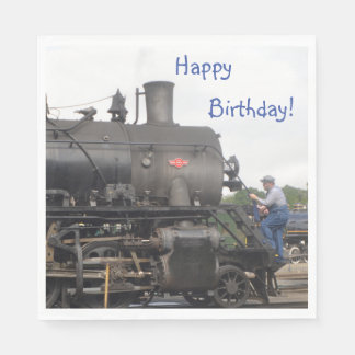 Serviette En Papier Train à vapeur vintage