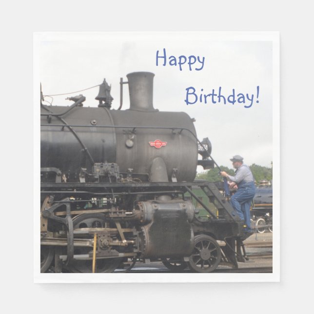 Serviette En Papier Train à vapeur vintage (Devant)