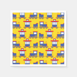 Serviette En Papier Train Cute Choo-Choo 1er Anniversaire Thème