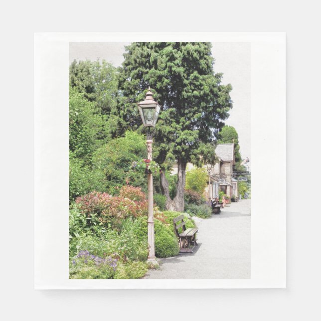 SERVIETTE EN PAPIER TRAIN STATIONS (Devant)