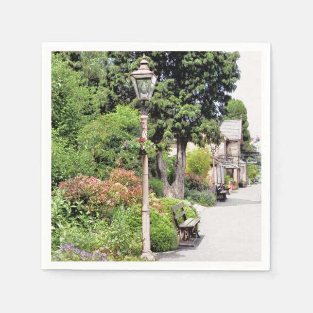 SERVIETTE EN PAPIER TRAIN STATIONS (Devant)