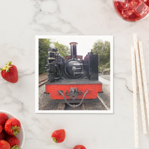 SERVIETTE EN PAPIER TRAINS À VAPEUR