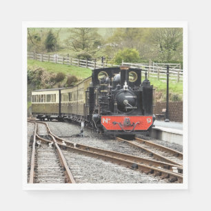 SERVIETTE EN PAPIER TRAINS À VAPEUR