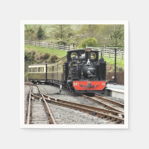 SERVIETTE EN PAPIER TRAINS À VAPEUR