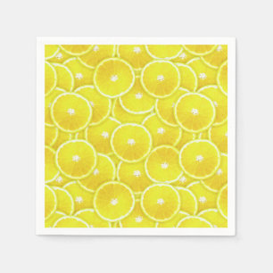 Serviette En Papier Tranches de citron