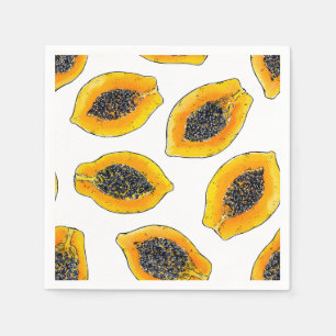 Serviette En Papier Tranches de Papaya