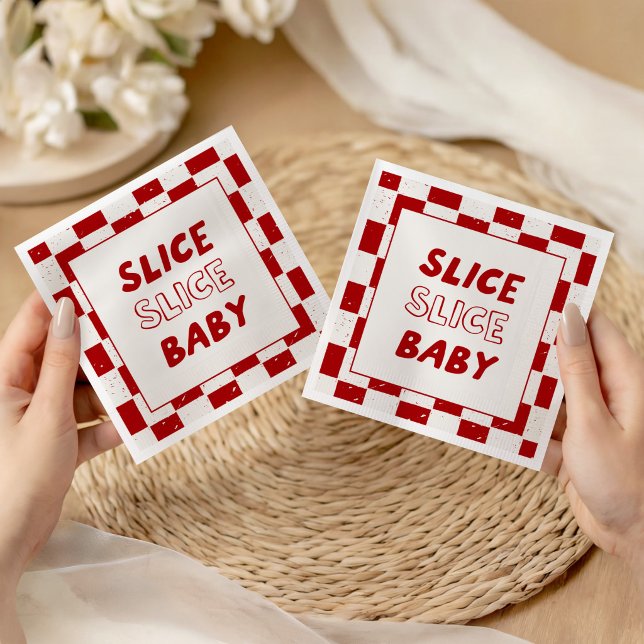 Serviette En Papier Tranches Tranches Bébé Fête de Bébé Italienne  (Créateur téléchargé)