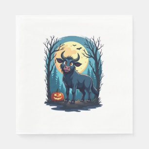Serviette En Papier Transformation du loup-garou de vache