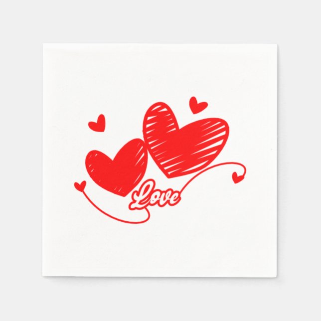 Serviette En Papier Travail d'amour (Devant)