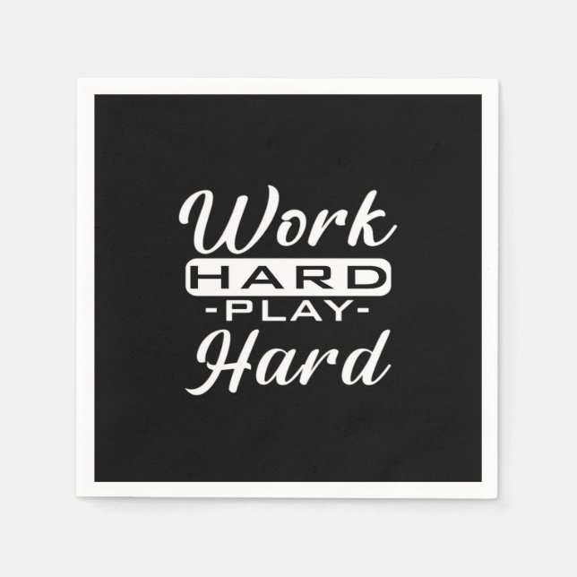 Serviette En Papier Travail dur - Fête du Travail (Devant)