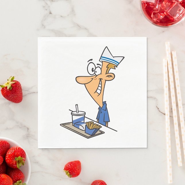 Serviette En Papier Travailleur de restauration rapide (Créateur téléchargé)