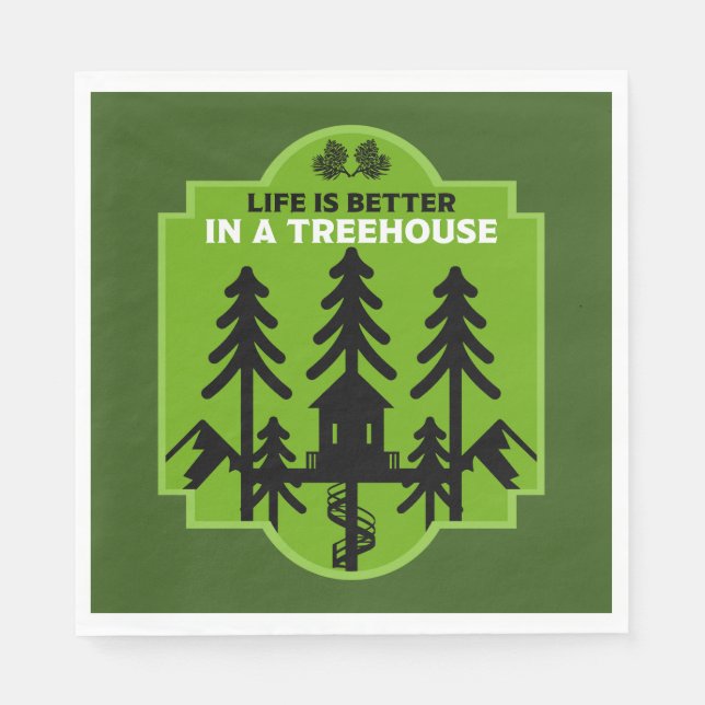 Serviette En Papier Treehouse Living (Devant)