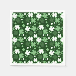 Serviette En Papier Trèfle vert, jour de la Saint-Patrick