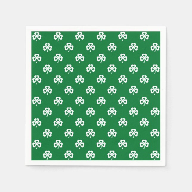 Serviette En Papier Trèfles (Devant)