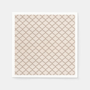 Serviette En Papier Treillis marocain os/beige