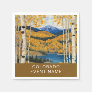 Serviette En Papier Trembles du Colorado Montagnes