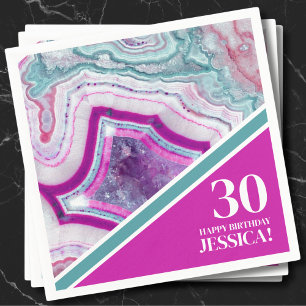 Serviette En Papier Trentième fête d'anniversaire de 30 ans