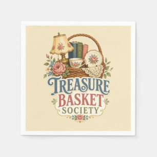 Serviette En Papier Trésor Corbeille Société Cottagecore