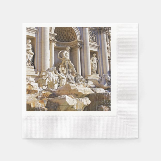 Serviette En Papier Trevi fountain (Devant)