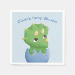 Serviette En Papier Tricératops Dinosaur Baby shower Fournitures