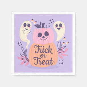 Serviette En Papier Trick or Treat Fantôme