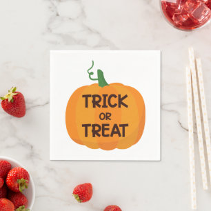 Serviette En Papier Trick or Treat Halloween