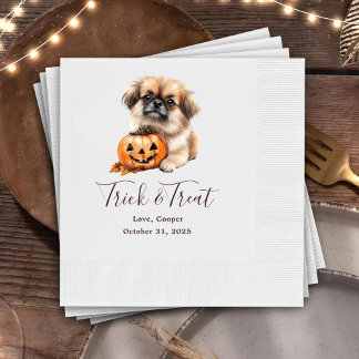 Serviette En Papier Trick & Treat Custom Pet Cocktail Mariage Napkin