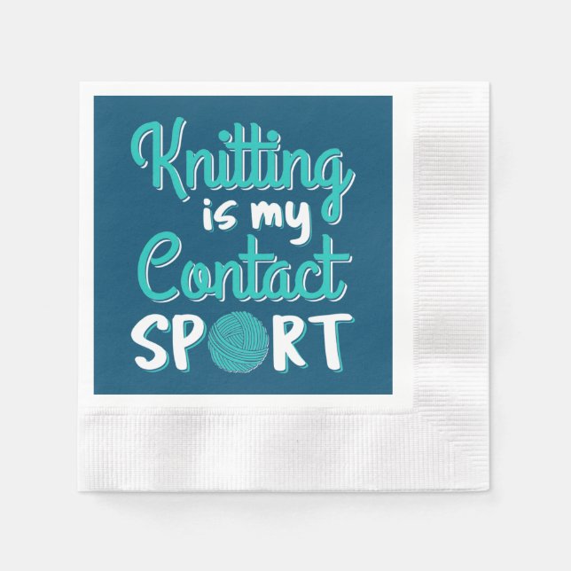 Serviette En Papier Tricot Est Mon Contact Sport (Devant)