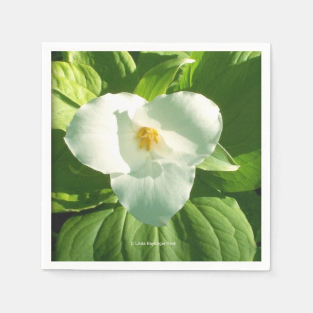 Serviette En Papier Trillium Flower (Devant)