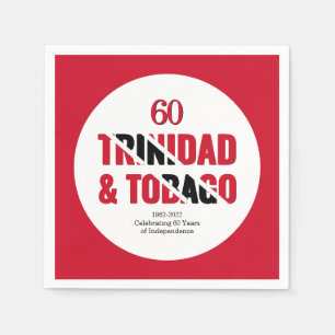 Serviette En Papier TRINIDAD 60e anniversaire de l'indépendance