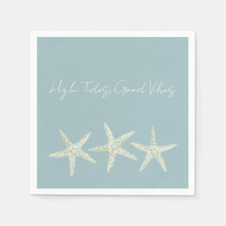 Serviette En Papier Trio d'étoiles de mer à l'aquarelle
