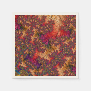 Serviette En Papier Tripant Branches Abstraites Dazzlantes Fractales