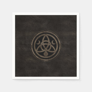 Serviette En Papier Triquetra Triple Lune Ornement Celtique