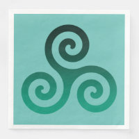 Triskele vert symbole celtique ancien sur fond men