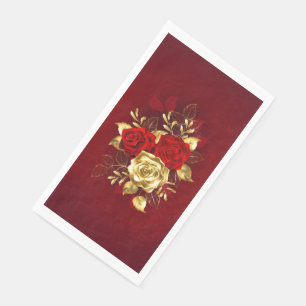 Serviette En Papier Trois Roses de bijoux