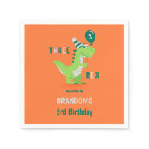 Troisième anniversaire de Dinosaur Three Rex