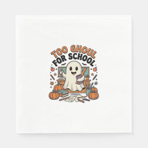 Serviette En Papier Trop de fantôme pour l'école Vintage professeur fa