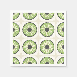Serviette En Papier Tropic Slice vert feuille
