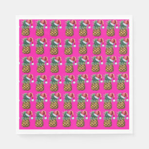Serviette En Papier Tropica - rose