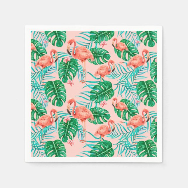 Serviette En Papier Tropical (Devant)