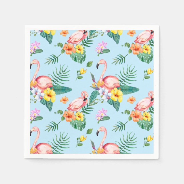 Serviette En Papier Tropical (Devant)