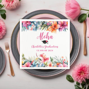 Serviette En Papier Tropical Aloha Luau Graduation 2024