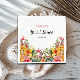 Serviette En Papier Tropical Luau Fête de Mariage Hawaïenne