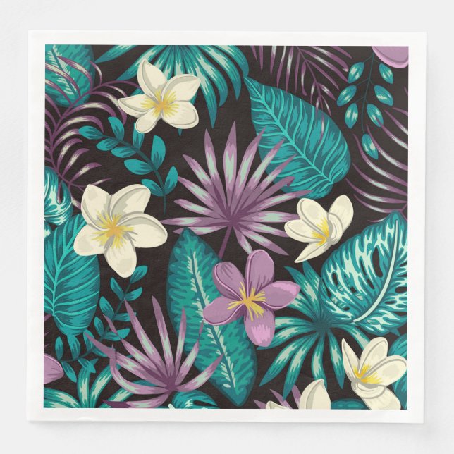 Serviette En Papier Tropical Nights (Devant)